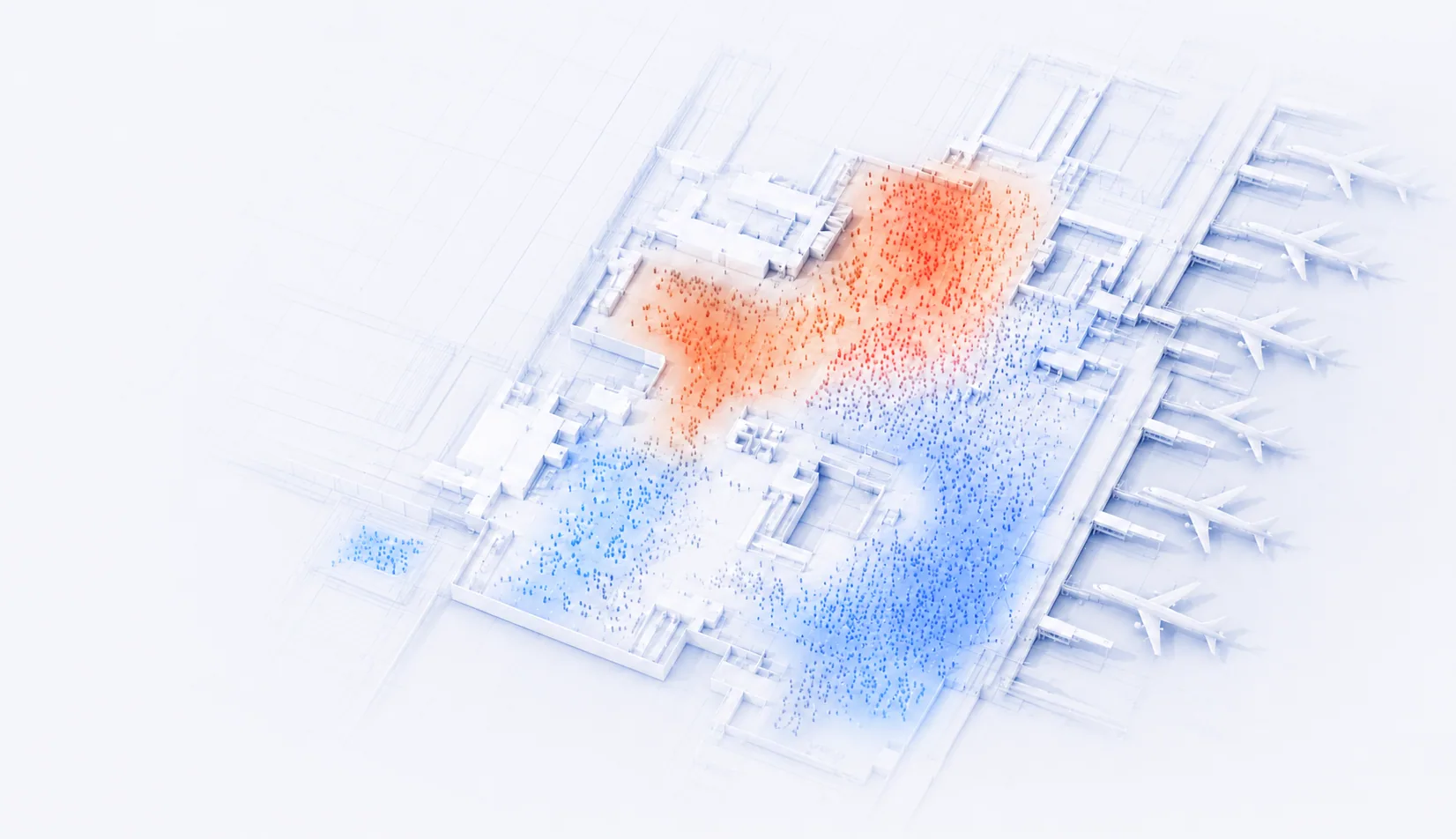 Isometric terminal heatmap
